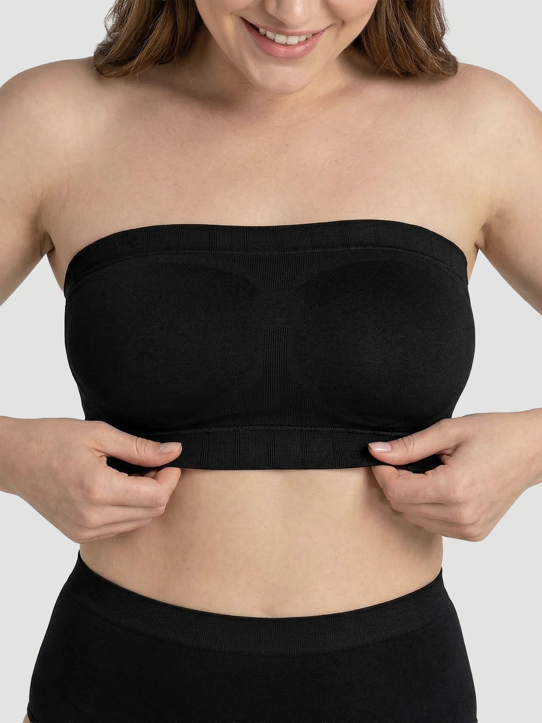 Omvandlingsbar, axelbandslös bandeau-bh